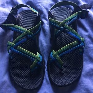 ! Sz 8 Custom Chaco ZX 2 Sandal w/ Toe Loop